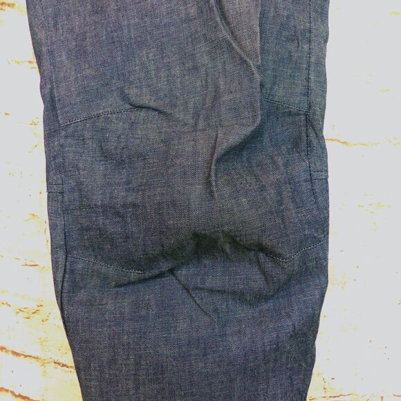 G-Star Raw Pant 33x34 (35x34) Blue Deckpant Chambray 3D Knee Straight Button Fly - Picture 5 of 14